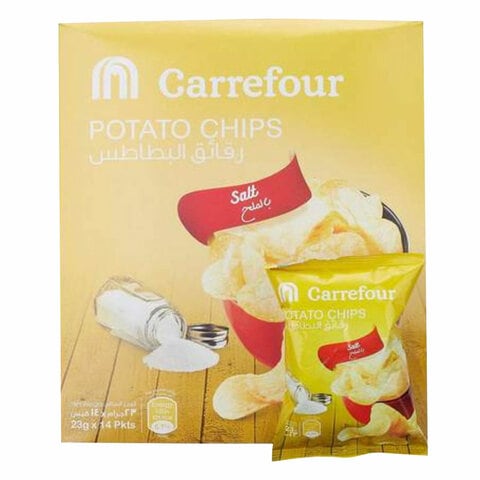 Carrefour French Cheese Potato Chips 23g Pack of 14