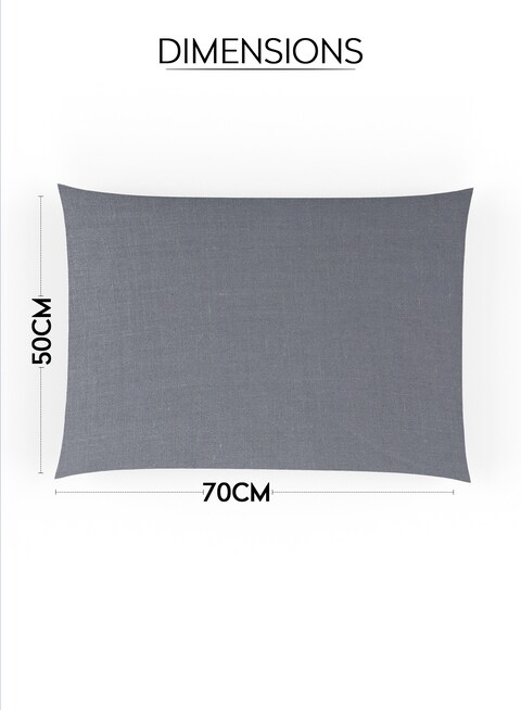 Parry Life Set Of 2pcs Pillow Case/Cover/Protector, All-Weather, 144TC Microfiber Poly-Cotton, Soft, High-Quality Stitching, 50 x 70 Centimeters, Made in UAE
