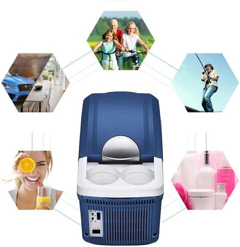 Huaqinei No-Logo Thermoelectric Mini Fridge Cooler And Warmer - For Home, Office, Car, Dorm Or Boat - Compact &amp; Portable