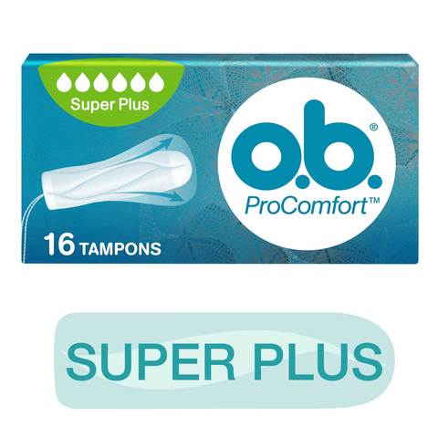 OB ProComfort Super Plus Tampons White 16 count