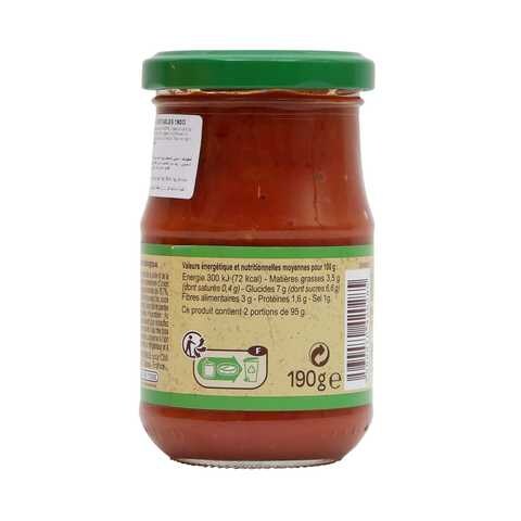 Carrefour Bio Tomato Sauce With Vegetables 190g