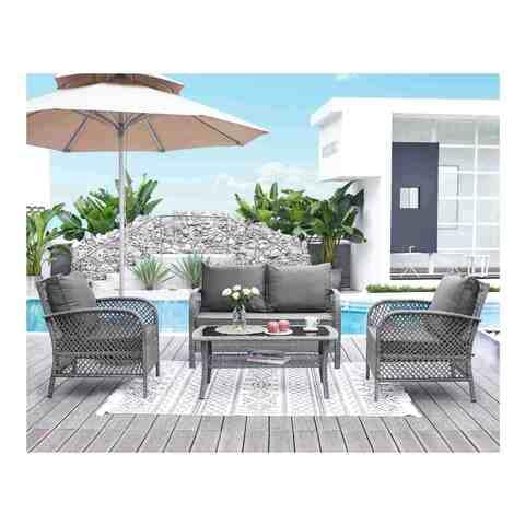 Wicker coffee table deals outdoor