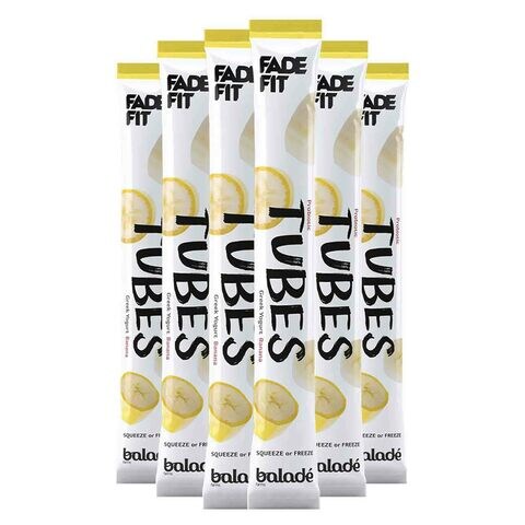 Buy Balade Fade Fit Banana Yogurt Drink 40g Pack of 6 in UAE