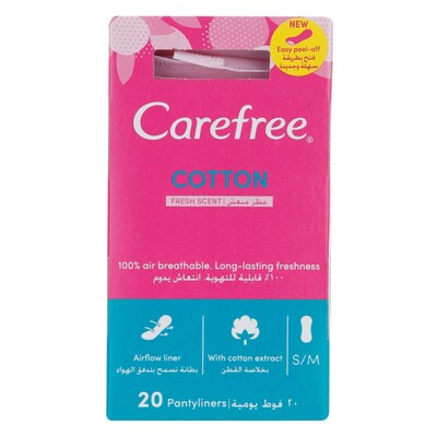 Buy Carefree Super Dry Panty Liners (20 Pieces) Online in Kuwait