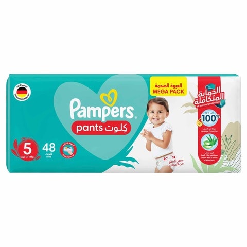 Pampers, Baby-Dry Pants, With Aloe Vera Lotion, Stretchy Sides
