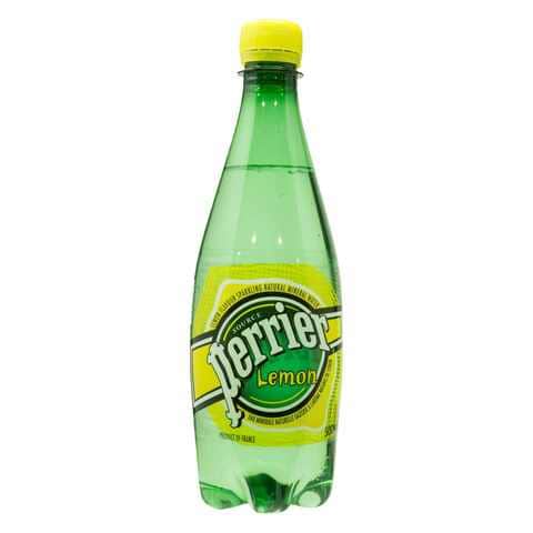 Perrier Lemon Flavoured Sparkling Natural Mineral Water 500ml