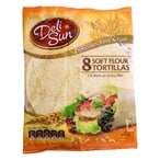 Buy Deli Sun Soft Flour Tortillas - 8 Wraps - 320 gram in Egypt