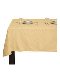 Princess Dobby Jacquard Table Cover, Beige 140X220cm
