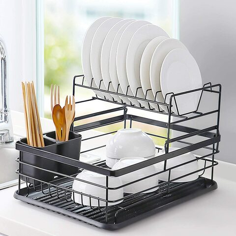 1pc Kitchen Utensil Storage Rack With Rotatable Knife Holder,  Multifunctional Chopstick & Spoon Cylinder, Cream-colored