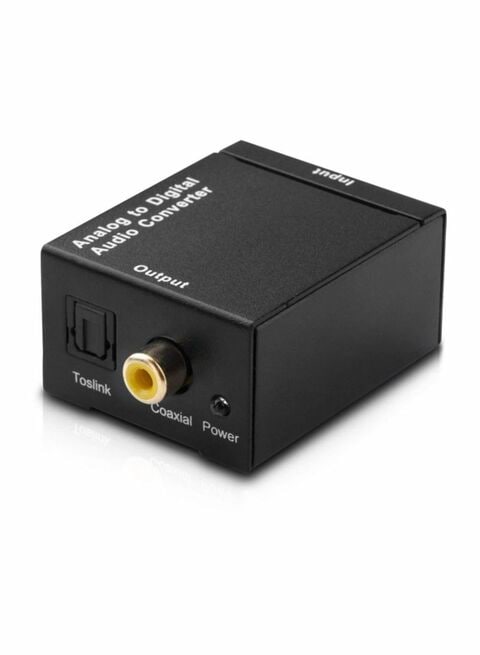 Generic Analog To Digital Audio Converter Adapter Black