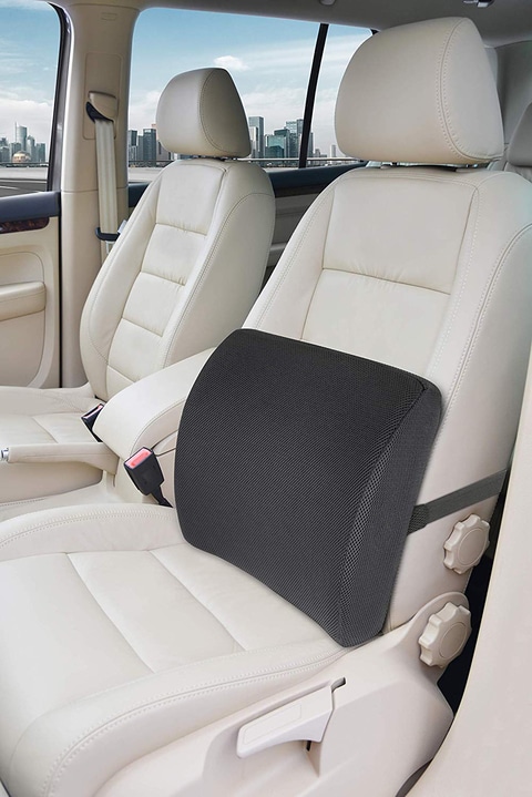 Auto seat store cushion for sciatica