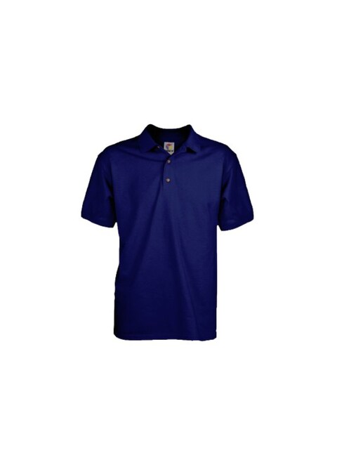 Boxy Classic Microfiber Polo Shirt - Navy