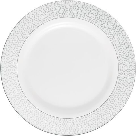 Buy Royalford Velvett Collection 8 Stella White Quarter Plate- Rf11753  Opalware, Light-Weight And Food-Grade Plate With Elegant Hexagonal Design  Dishwasher-Safe And Freezer-Safe White Online - Shop Home & Garden on  Carrefour UAE