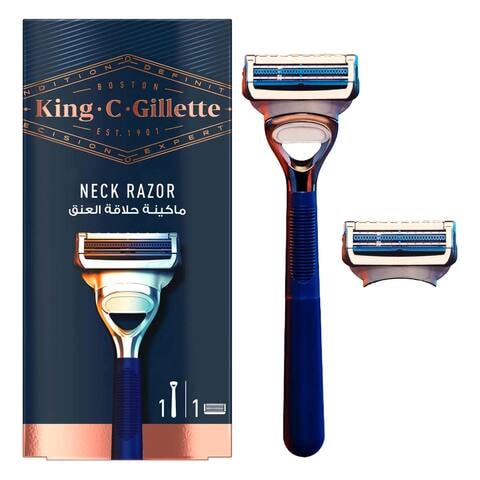 King C. Gillette Neck Razor Blades Blue