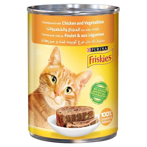 Purina Friskies Wet Cat Food Chicken And Vegetables In Chunkpound 400g