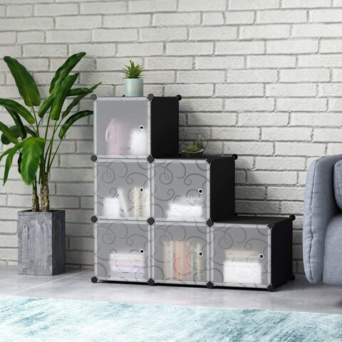 Buy C Ahome 6 Cube Storage With Doors 36.6
