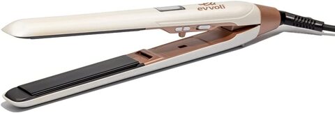 Evvoli Digital Straightener, Tourmaline On Ceramic Coating, PTC Heater, Ionic Feature, EVHC-HS54W