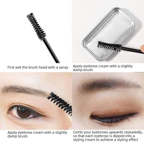 Eyebrow Styling Cream Eyebrow Gel Brush Colorless Lasting Styling Waterproof Natural Eyebrow Soap Eyebrow Makeup Set