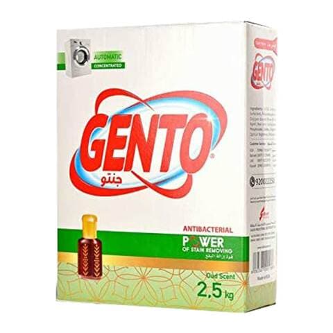 Buy Gento washing powder low foam oud scent 2.5 Kg in Saudi Arabia