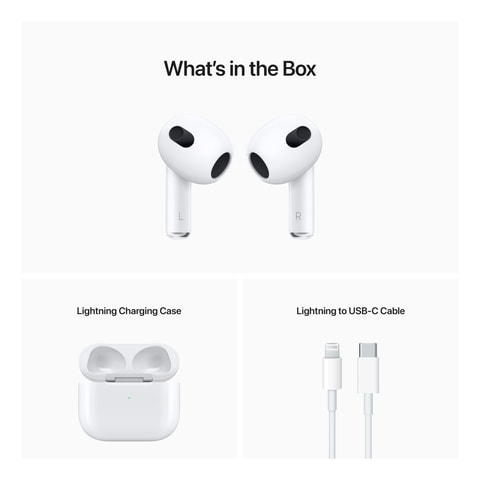 Apple AirPods 3rd Generation Lightning Charging Case White