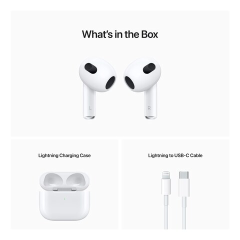 Apple AirPods 3rd Generation Lightning Charging Case White