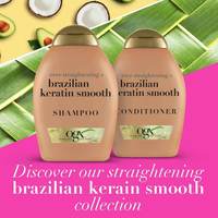 OGX Conditioner Ever Straightening+ Brazilian Keratin Smooth New Gentle &amp; and PH Balanced Formula 385ml