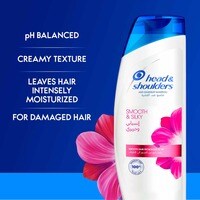 Head &amp; Shoulders Smooth &amp; Silky Anti-Dandruff Shampoo for Dry and Frizzy Hair 400ml Pack of 2