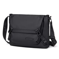 Arctic Hunter Premium Shoulder Laptop Bag Water Resistant Polyester Unisex Shoulder Sling bag for Travel Business School College K00528 Black