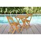 Mychoice Balcony Chair And Table Set Brown Pack of 3