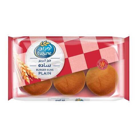 Lusine Burger Buns Plain Bread 400g &times;6 Pieces