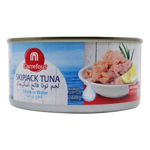 Carrefour Skipjack Tuna Chunk In Water 170g