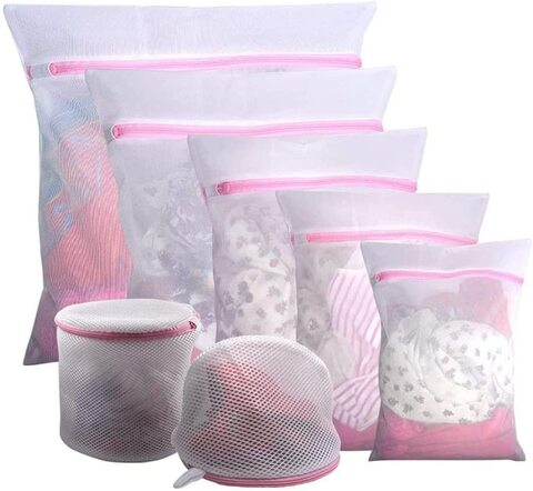 Mesh Laundry Bags, Medium Sweater Size with Zipper