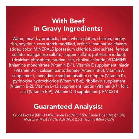 Purina Friskies Gravy Wet Cat Food Meaty Bits With Beef In Gravy 156g
