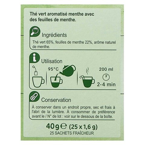 Carrefour Sensation Mint Green Tea 40g