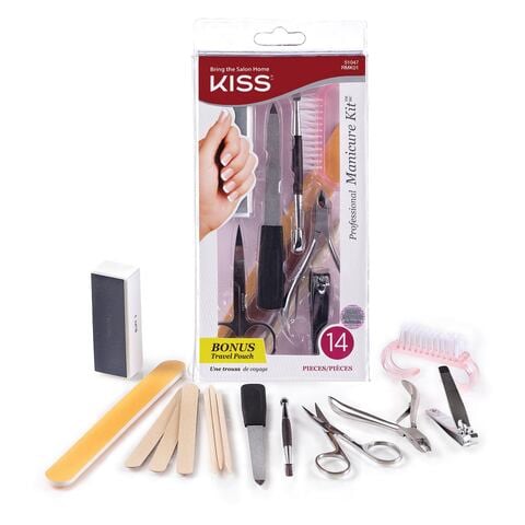 Kiss Salon Results Professional Manicure Kit Multicolour 11 count