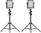 Andoer Gvm Led-480Ls 2Pcs Dimmable Bi-Color Led Video Panel Light And 70Inch Stand Lighting Kit Cri97+ Tlci97 2300K-6800K App Control Aluminum Alloy