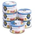 Buy Al Wazzan White Meat Tuna In Sunflower Oil 90g x Pack of 6 in Kuwait
