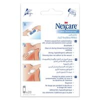 Nexcare Clear Waterproof Bandages Plasters 25 mm x 72 mm 20 PCS