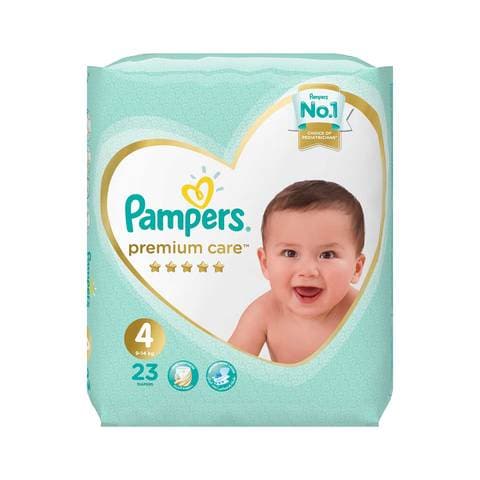 Pampers premium care diapers size 4 maxi carry pack x 23 diapers