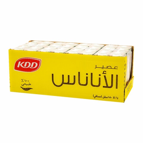 اشتري كي دي دي عصير أناناس 180 مل × 24 في السعودية