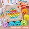 Kid Hands Brain Training Toys Math Game, Educational Toy Wooden Clip Beads Game