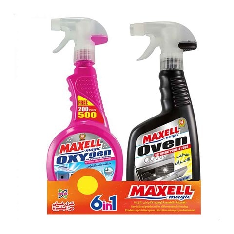 Maxell Magic Oven Cleaner - 500 ml + Oxygen All Purpose Cleaner - 500 ml