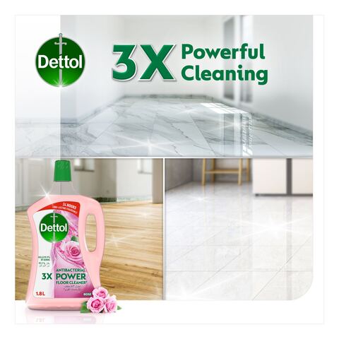 Dettol 3x Power Antibacterial Floor Cleaner Rose 1.8L