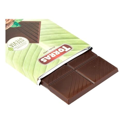 Torras Stevia Sugar Free Dark Chocolate Tablet 100g