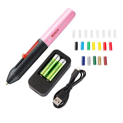 Buy Bosch Gluey Cordless Hot Glue Pen, Cupcake Pink (with 20 Glue Sticks,  Pink)
