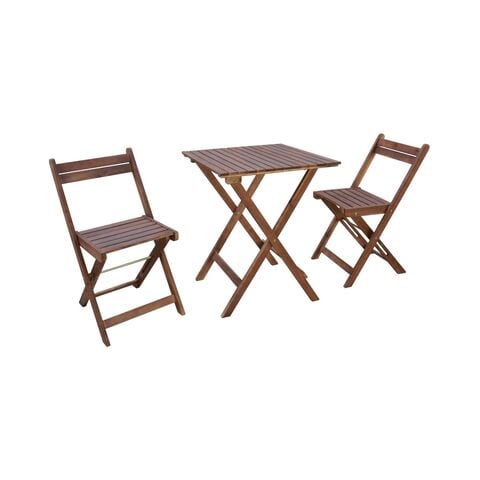 Paradiso Wooden Bari Table And Chair Set 3 count