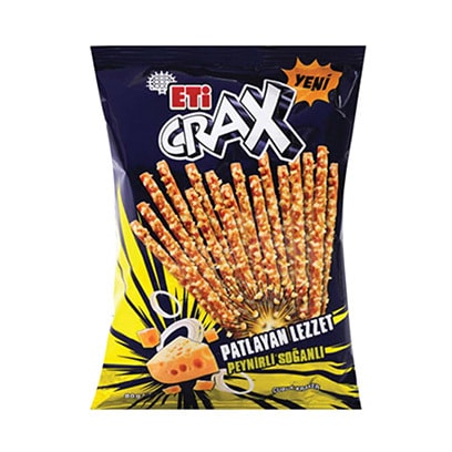 ETI Crax Cheese And Onion Stick Crackers 50GR