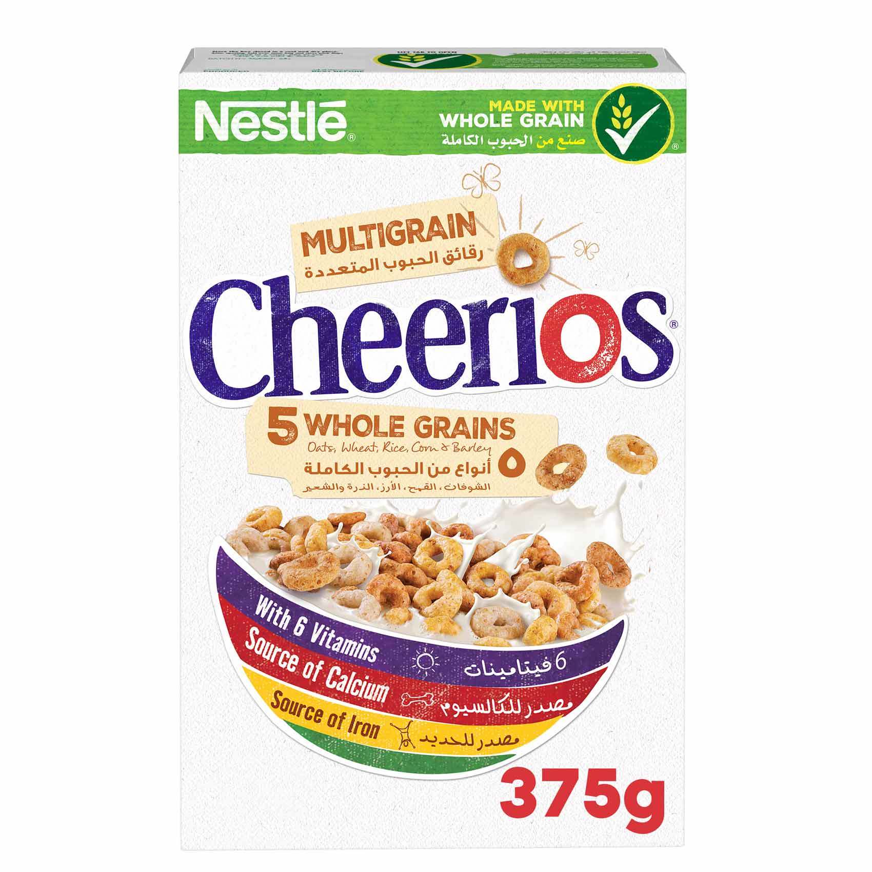 Buy Cheerios Nestle Multi Whole grains Breakfast Cereal Pack 375g