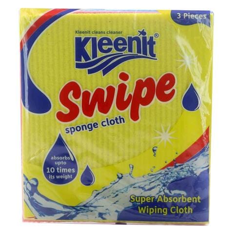 Kleenit Swipe Super Absorbent Sponge Cloth Pack of 3