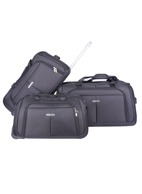 Buy PARA JOHN3 Piece Duffle Bag Set Travel Bag Black Online